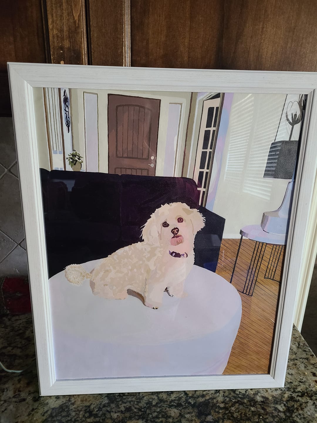 Customer photo review of Custom Paint by Numbers Kit for Personalized Artwork