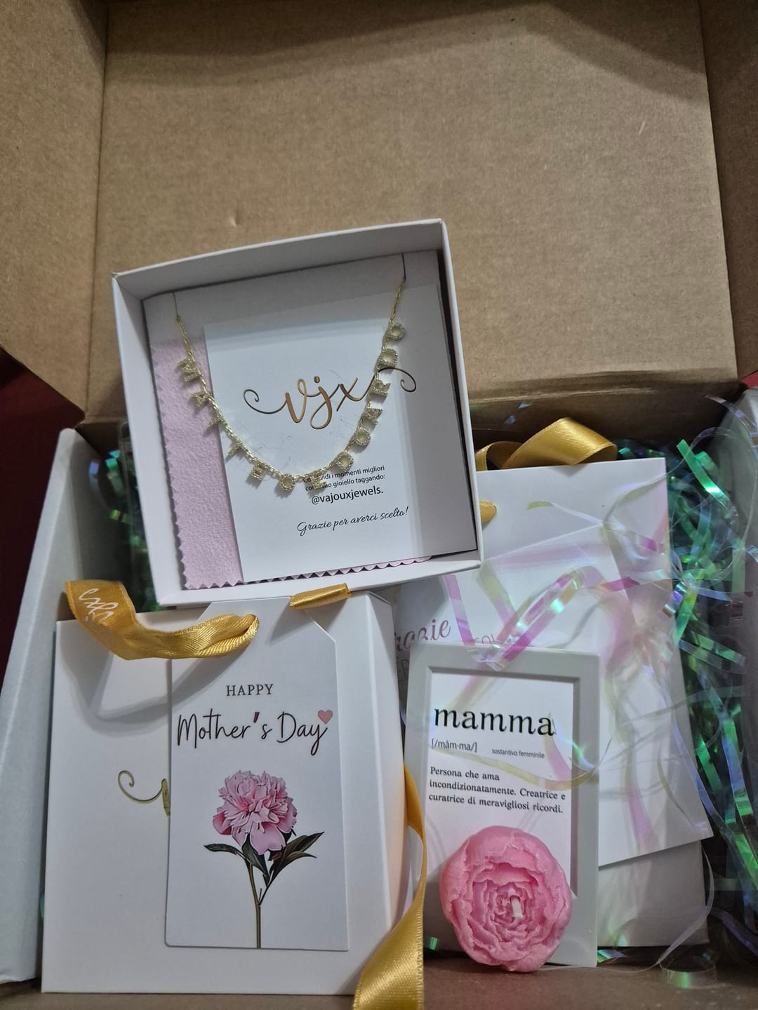 Customer photo review of Collana MINI LETTERS BRIGHT