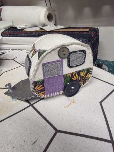 Customer photo review of Vintage camper pincushion FREE PATTERN