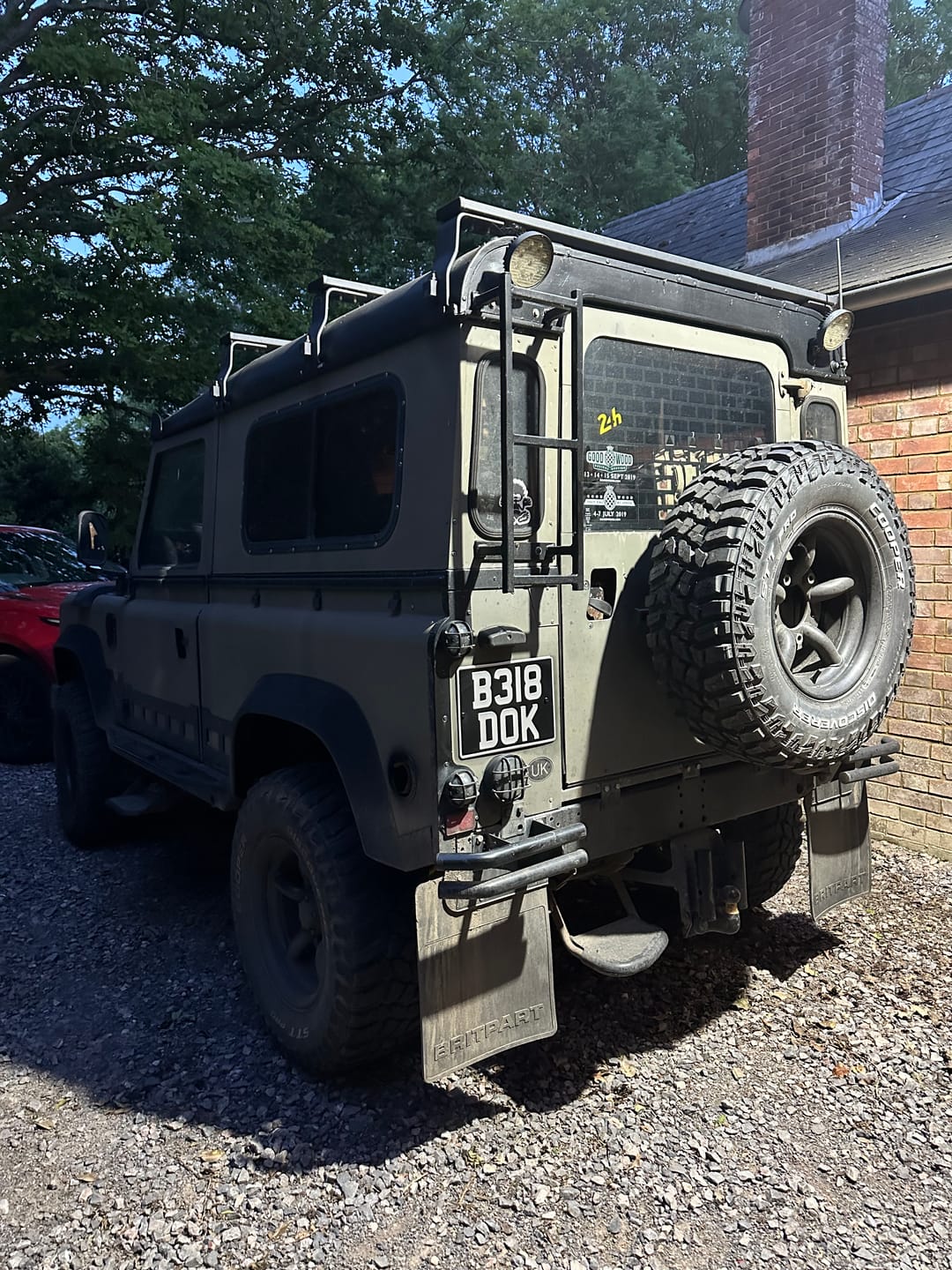 Customer photo review of Classic Land Rover Style Metal Pressed Number Plate - 11 x 8 inches