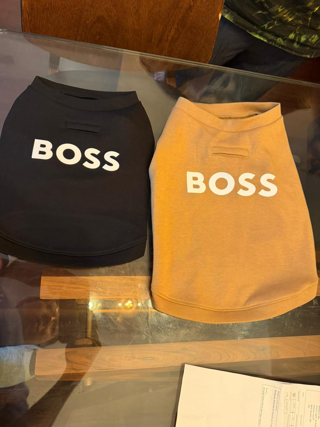 Customer photo review of Dog Essentials Short Sleeve Crewneck