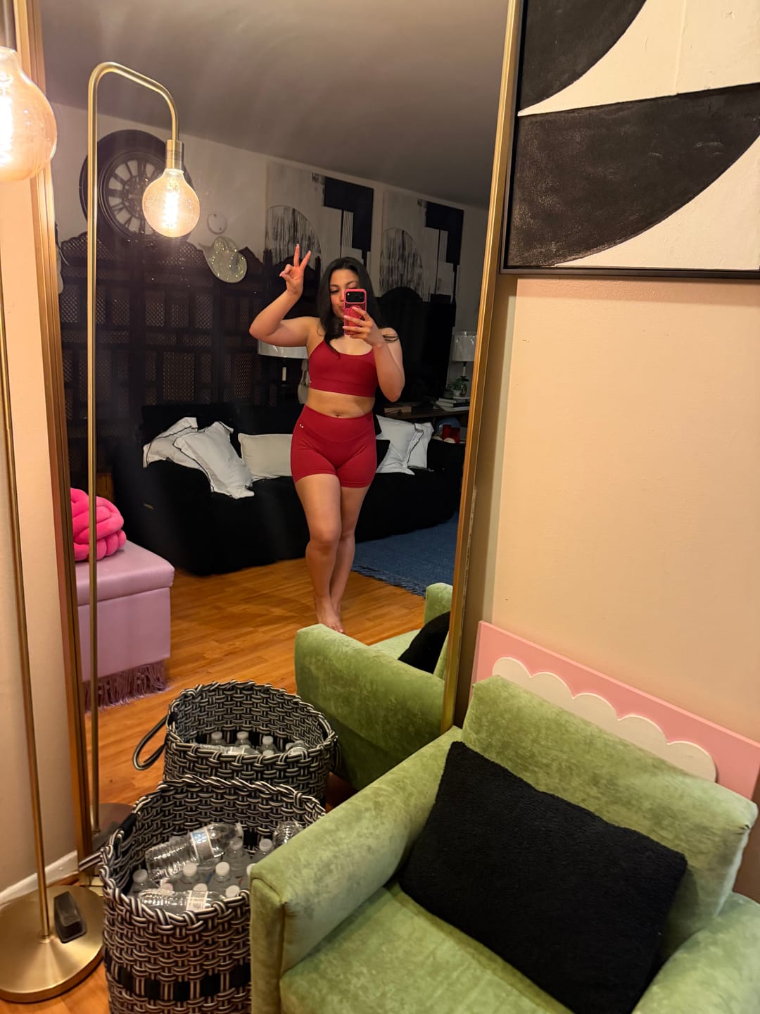 Customer photo review of Sculpt Shorts – Charcoal