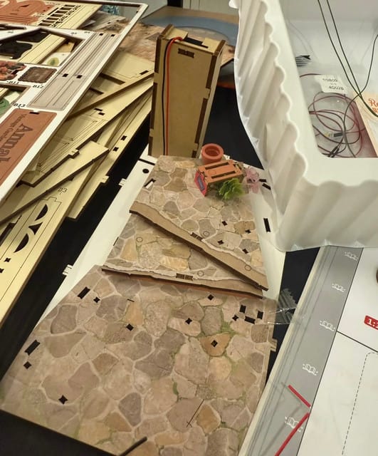 Customer photo review of DIY Book Nook kit - Floral Corner