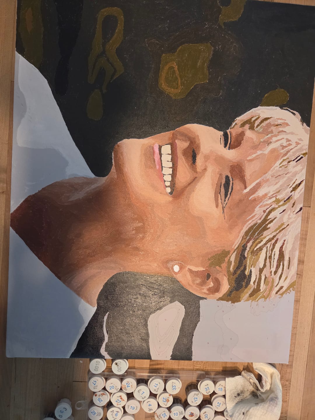 Customer photo review of Custom Paint by Numbers Kit for Personalized Artwork