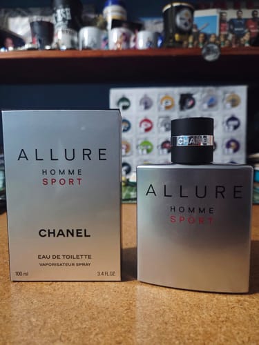 Reseña con foto de un cliente sobre Perfume Chanel ALLURE Homme Sport de 100ML EDT