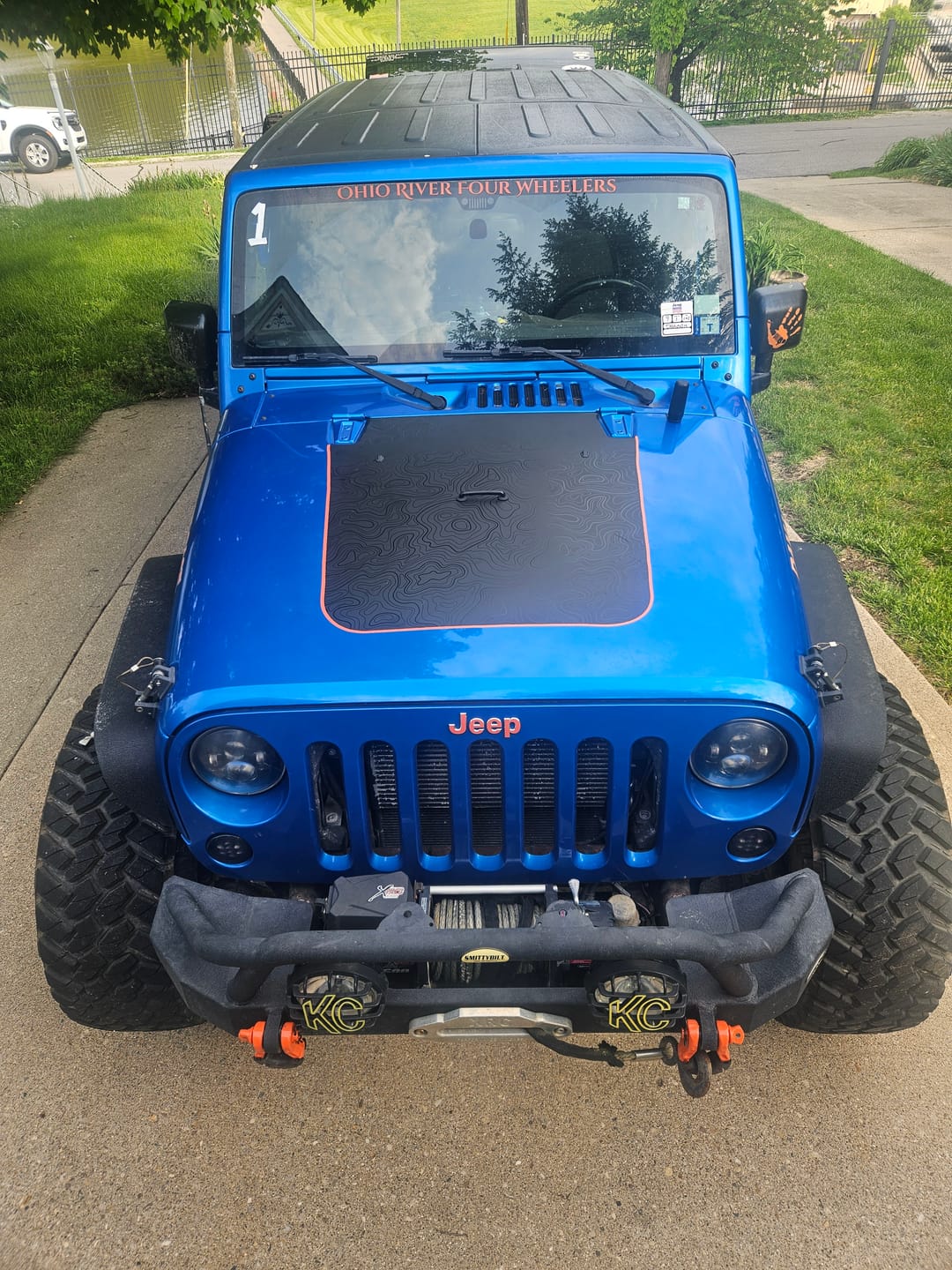 Customer photo review of JEEP Wrangler Emblem Overlay Decal Set | Fits JL, JK, TJ & YJ