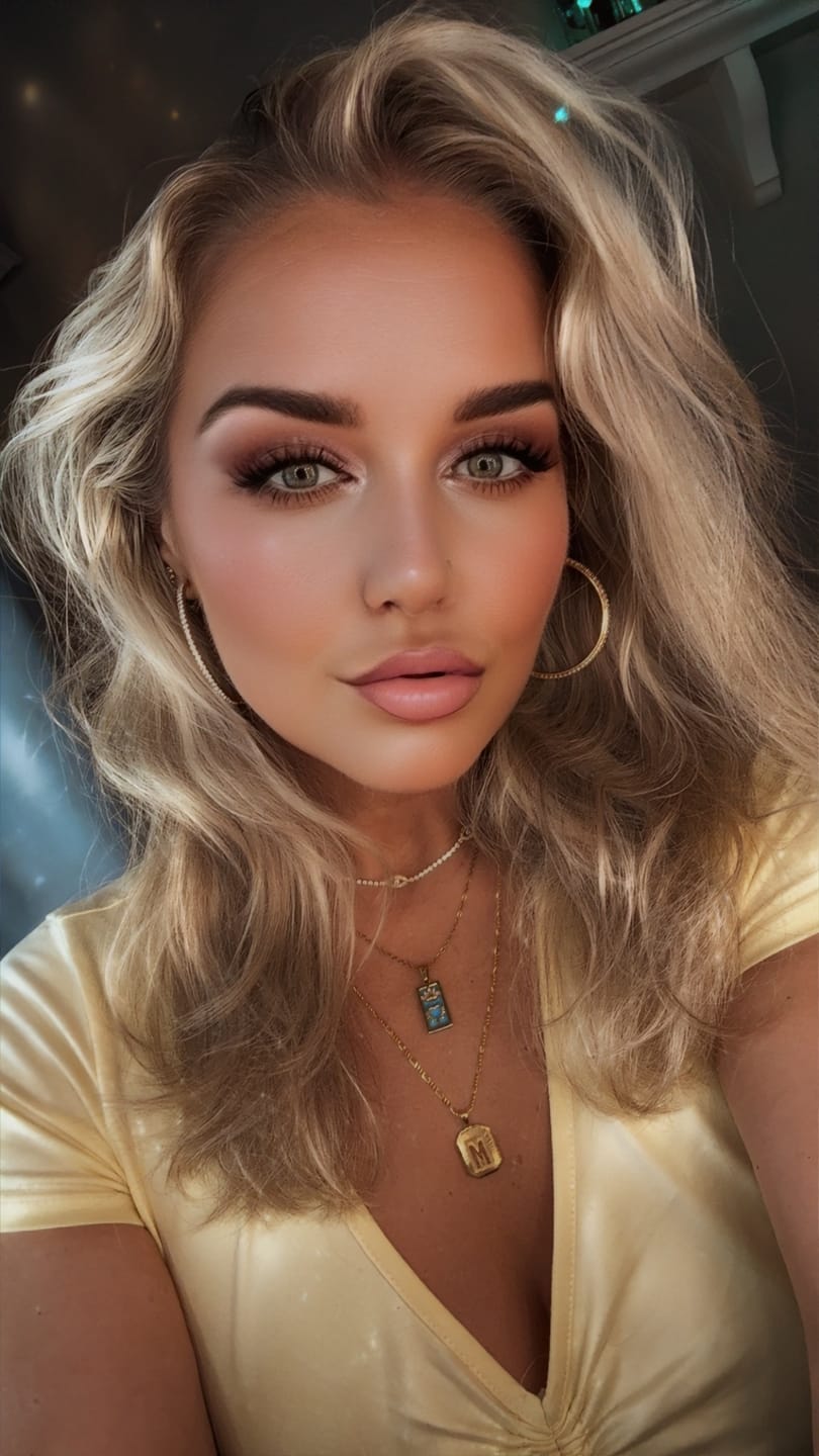 Customer photo review of Golden Fortune Necklace (Bundle)