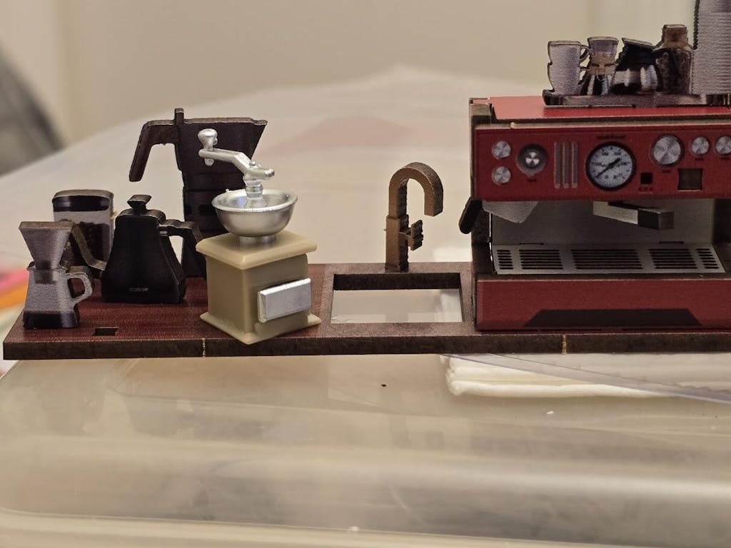 Customer photo review of Miniature House - Corner Coffee Shop