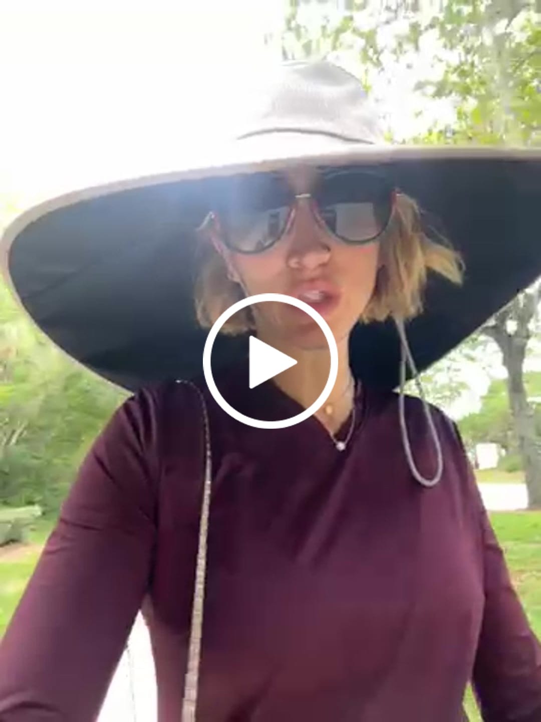 Customer video review of Women's Wide Brim Sun Protection Hat UPF 100+ BM015