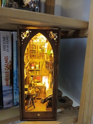 Customer photo review of DIY Book Nook Kit - Wonder Library
