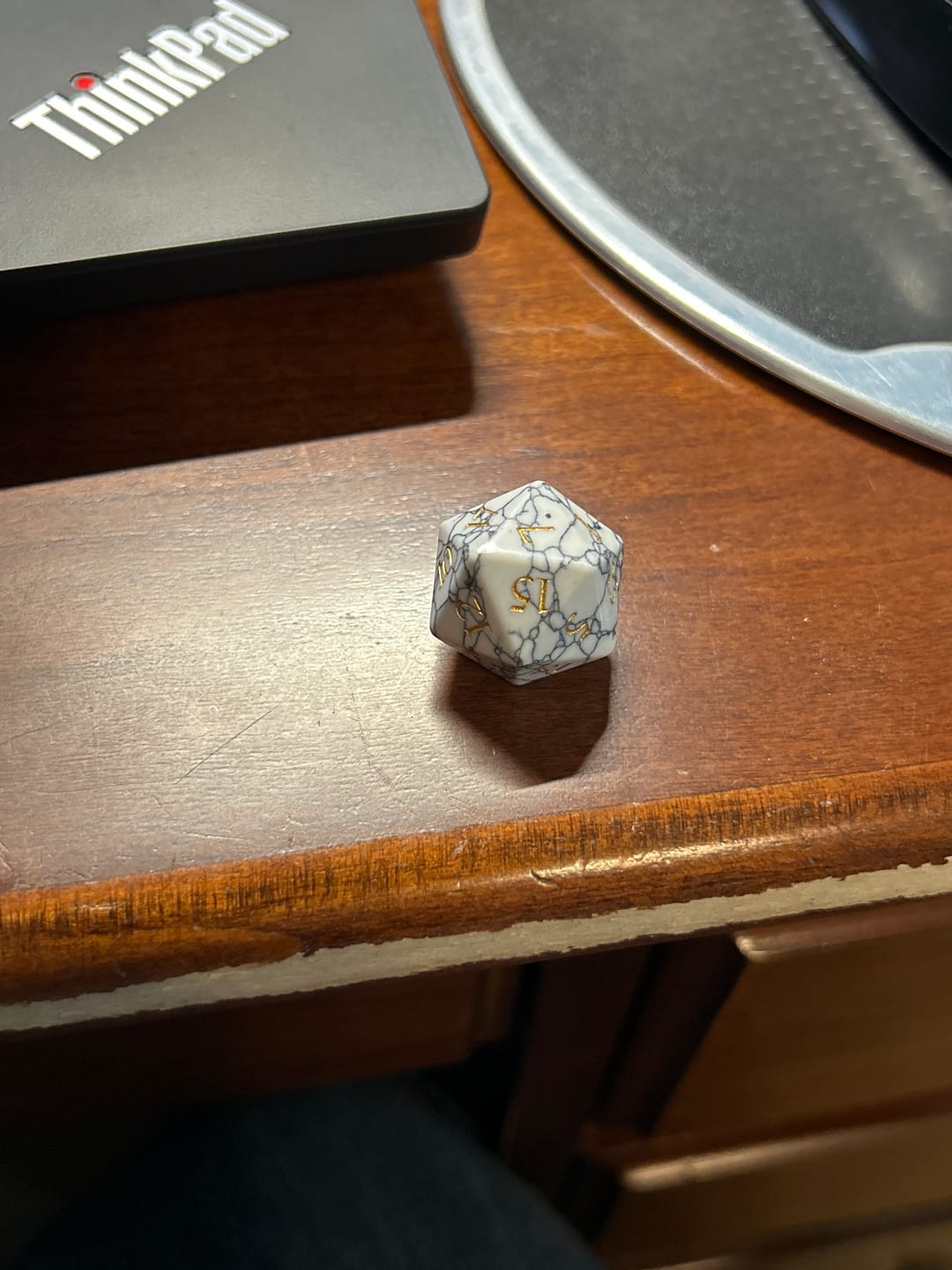 Customer photo review of Cracked Marble - Stone Dice Set