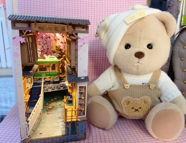 Customer photo review of DIY Book Nook kit - Sakura Densya