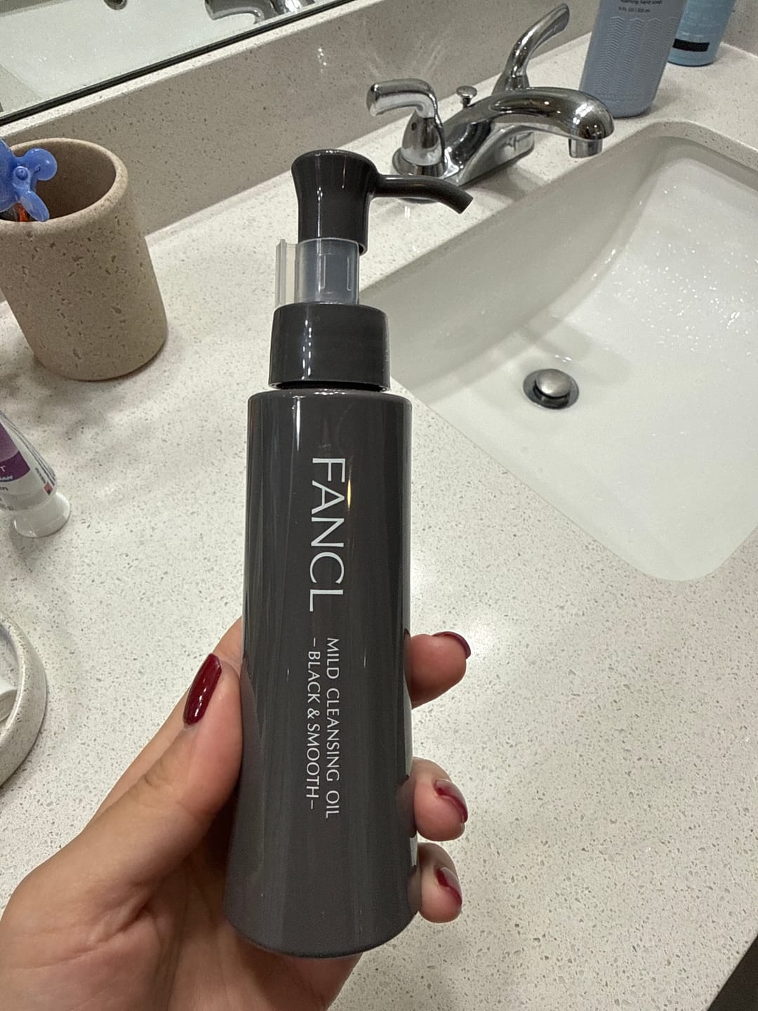 Customer photo review of Mild Cleansing Oil Black & Smooth
