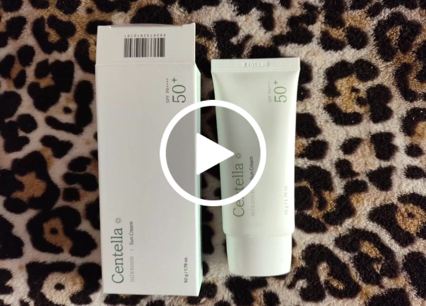 Customer video review of MIXSOON - Centella Sun Cream SPF 50+ PA++++ 50 GR | Protector Solar
