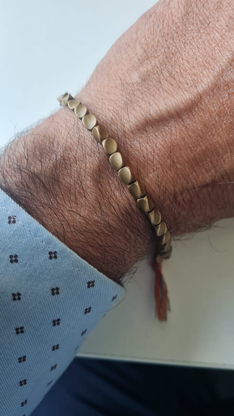 Customer photo review of Tibetisches Kupfer Glücksarmband