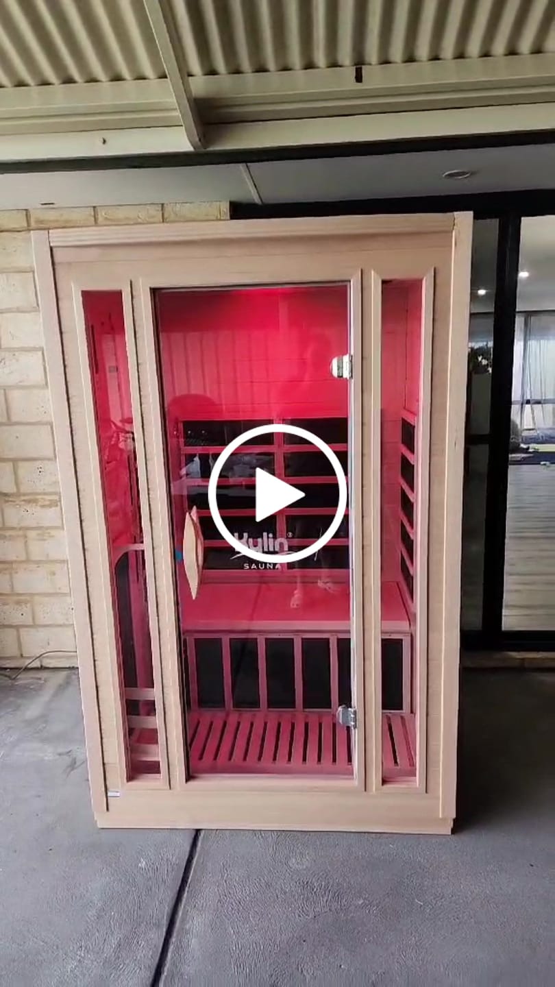Customer video review of Kylin Full Spectrum Low EMF Carbon Far Infrared Sauna 2 people - K8200 FS