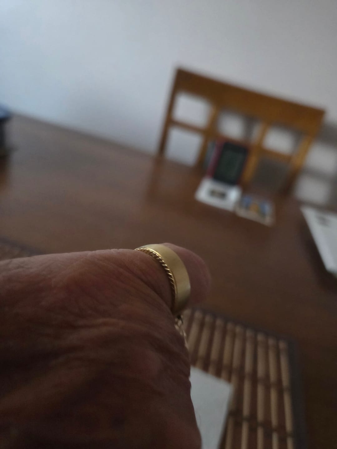 Customer photo review of 6mm Matte Flat Band