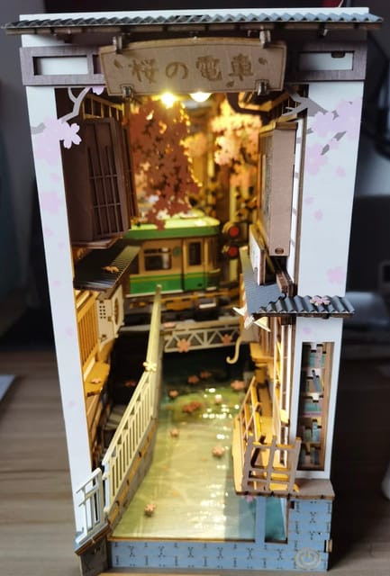Customer photo review of DIY Book Nook kit - Sakura Densya