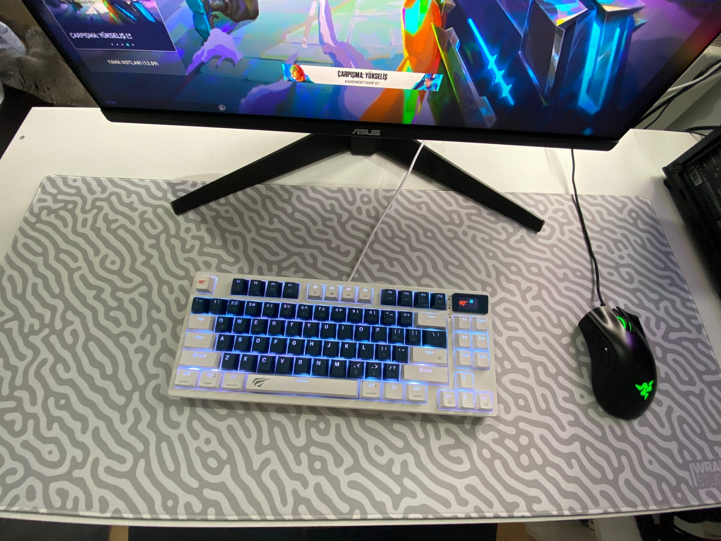 Customer photo review of Wraith Studio Jungle Maze Deskmat