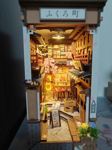 Customer photo review of DIY Book Nook kit - Sakura Wine Alley