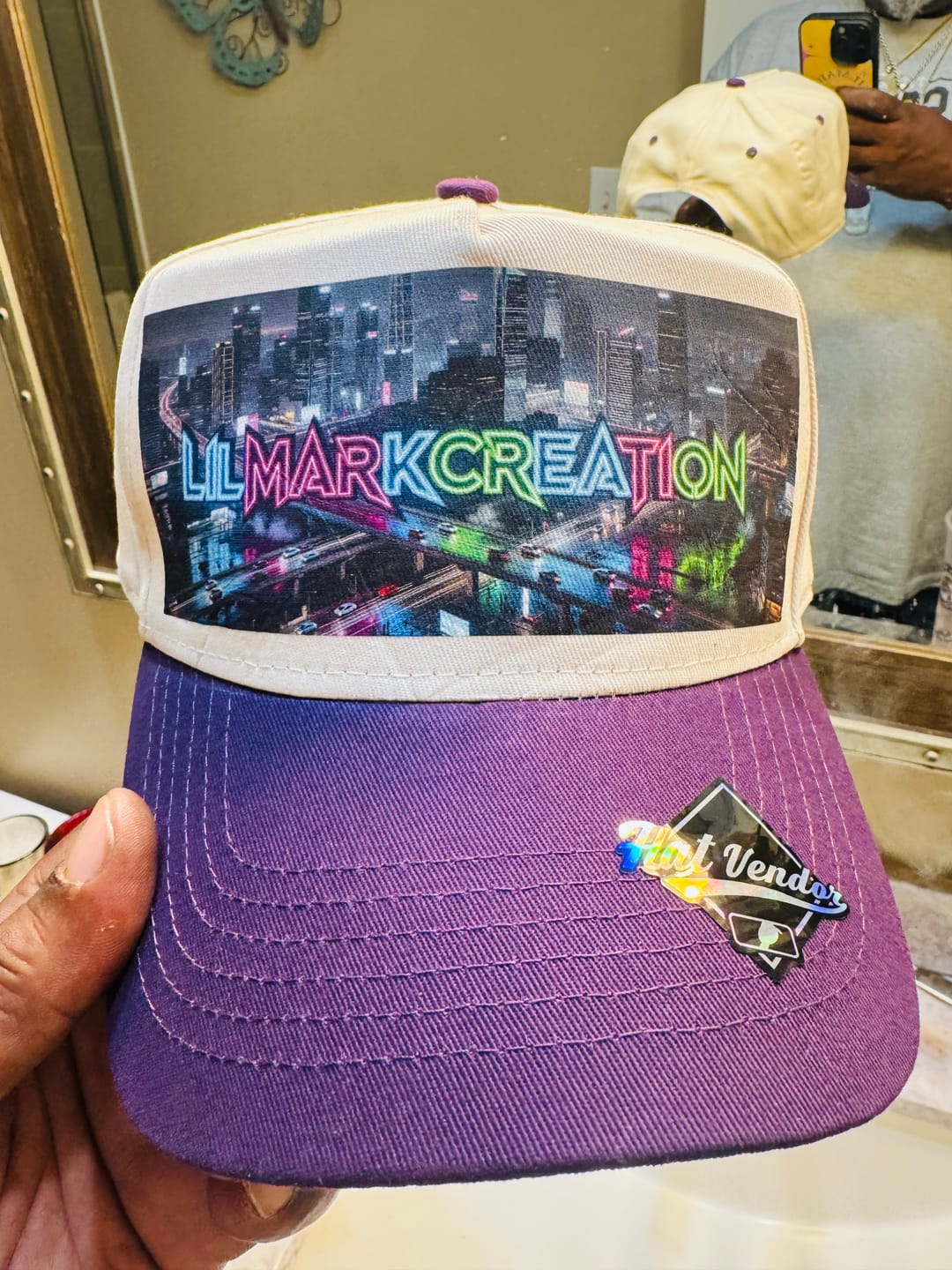 Customer photo review of K-Frame 5 Panel Baseball Hat