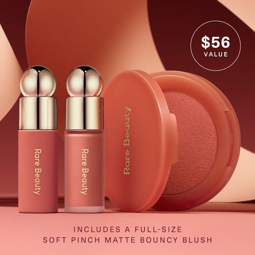 Customer photo review of Rare Beauty Soft Pinch Cheek & Lip Trio Makeup Set