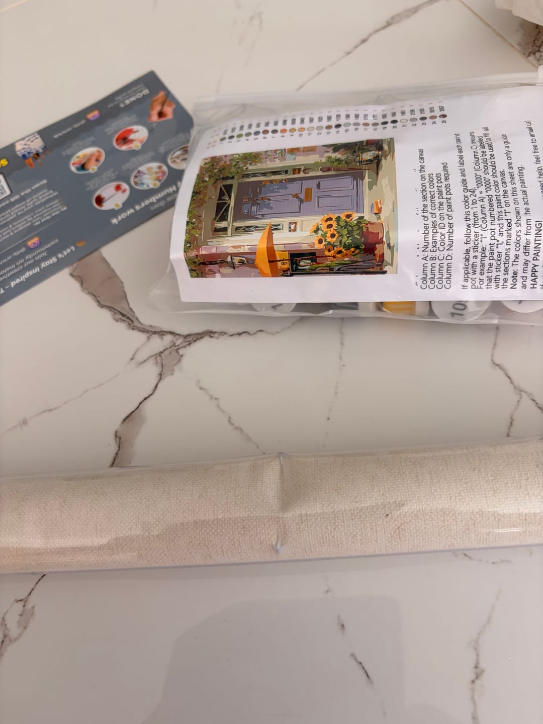 Customer photo review of Purple door | Paint by Number