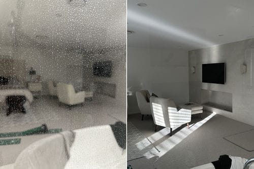 Customer photo review of GLASSGUARD® Glass Restoration Stain Remover Diamond Edition