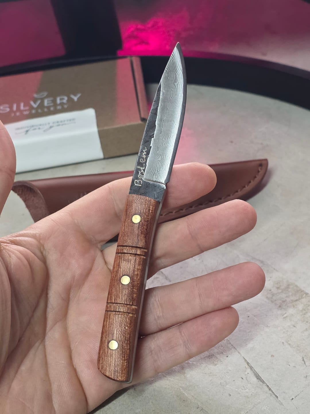 Customer photo review of BRAAIPLANK™ BosLem (Hammer Forged Hunting Blade)