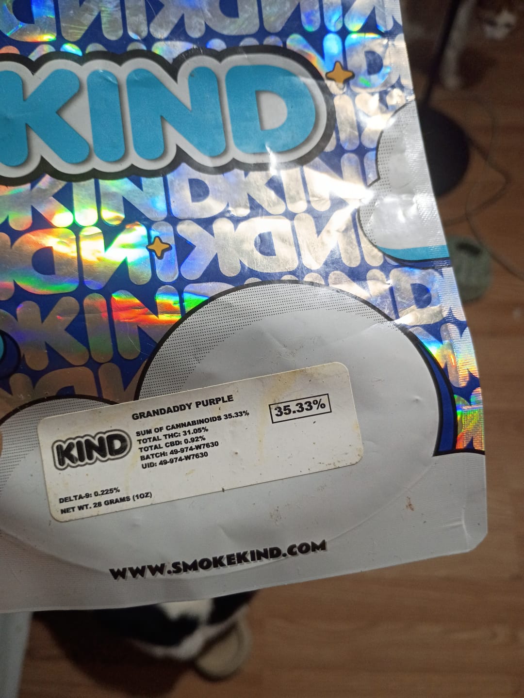 Customer photo review of Granddaddy Purple - 28 Grams - Indica