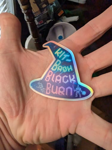 Customer photo review of 100 2.5" Custom Holographic Stickers