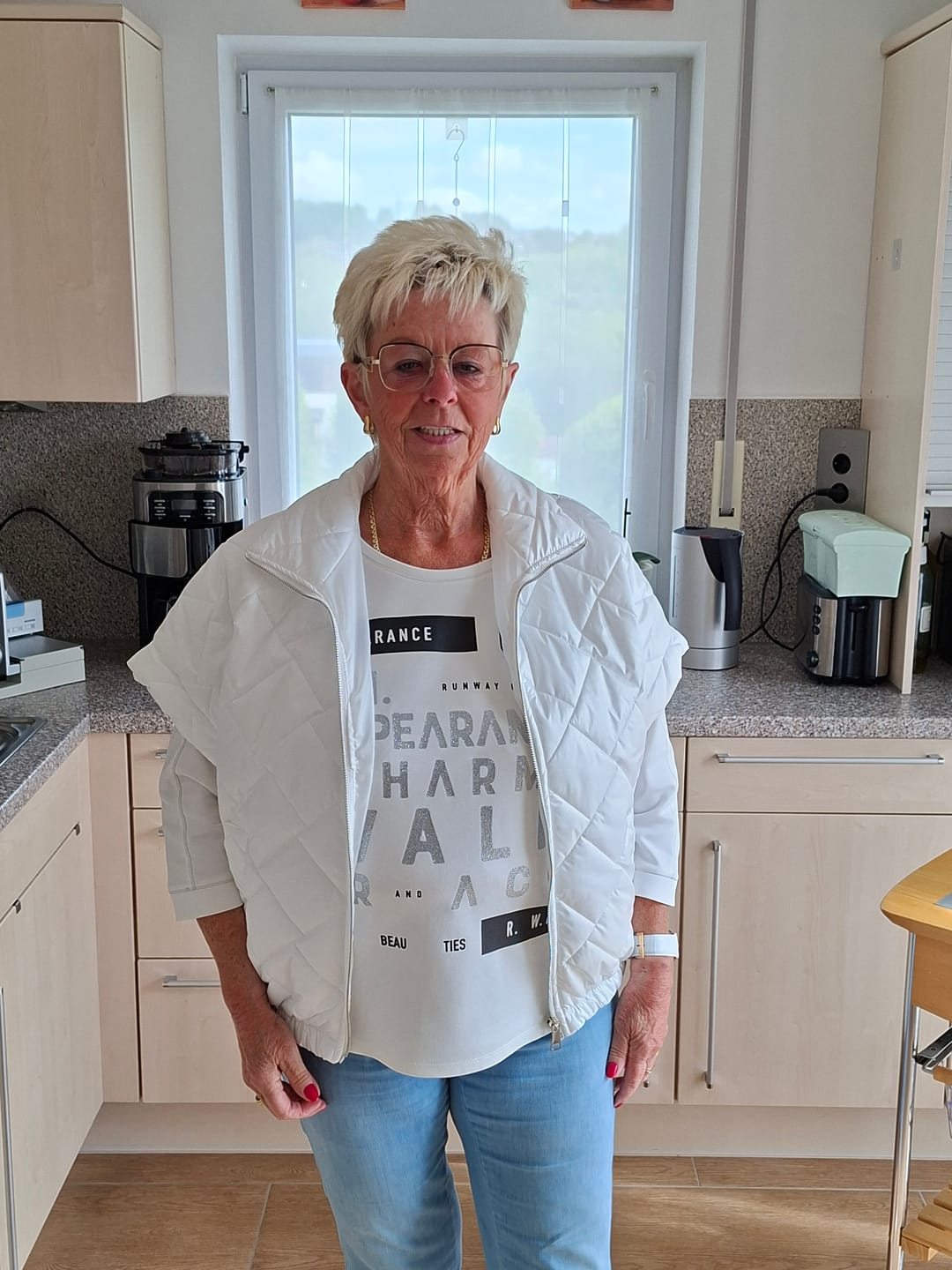 Customer photo review of wattierte Weste SORBET versch. Farben