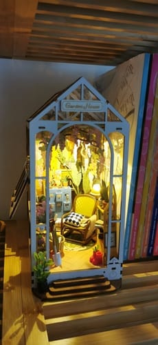Customer photo review of DIY Book Nook kit - Greenhouse