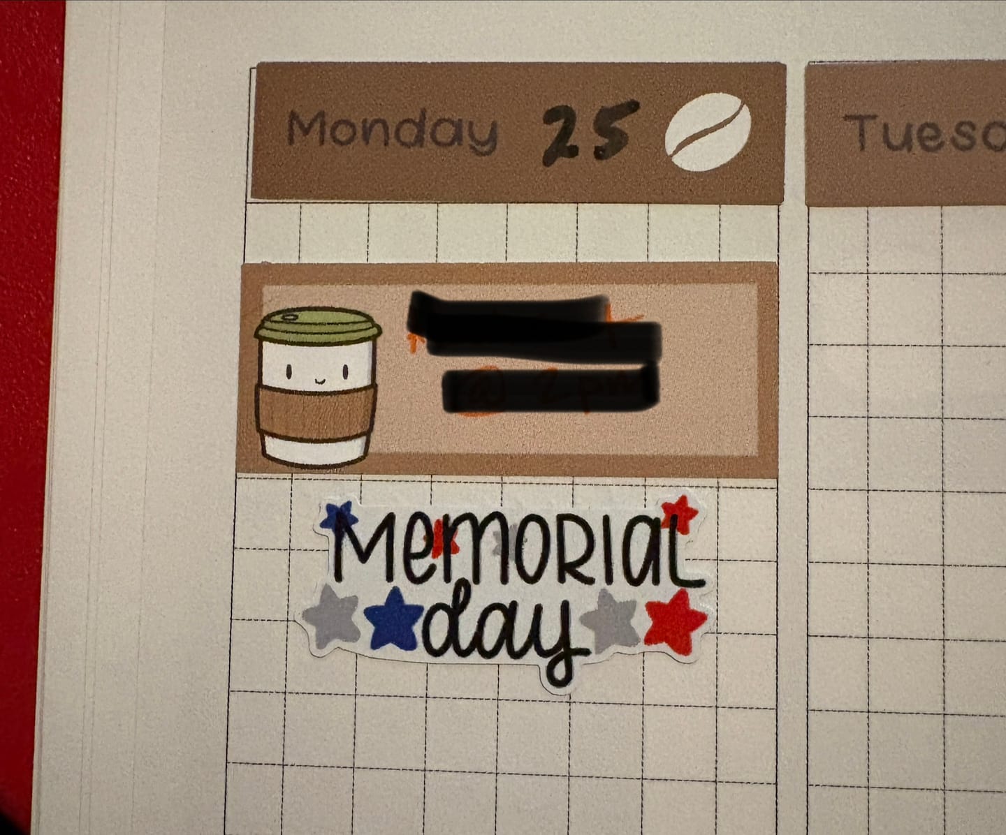 Customer photo review of Holidays Planner Stickers Set