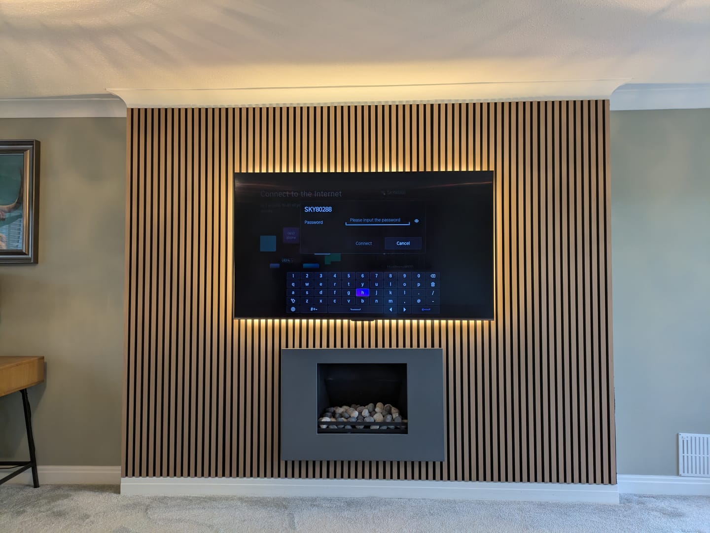 Customer photo review of Premium Acoustic Wall Panels - Natural Oak