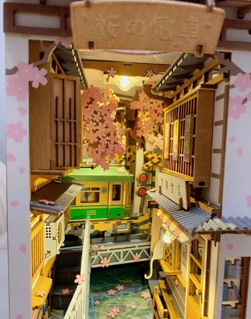 Customer photo review of DIY Book Nook kit - Sakura Densya