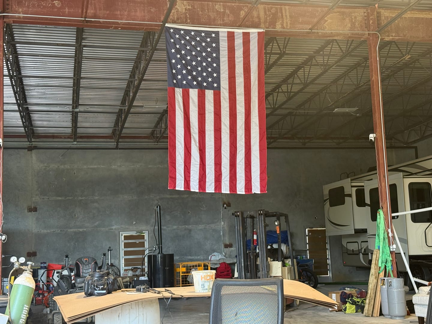Customer photo review of 6' x 10' American Flag