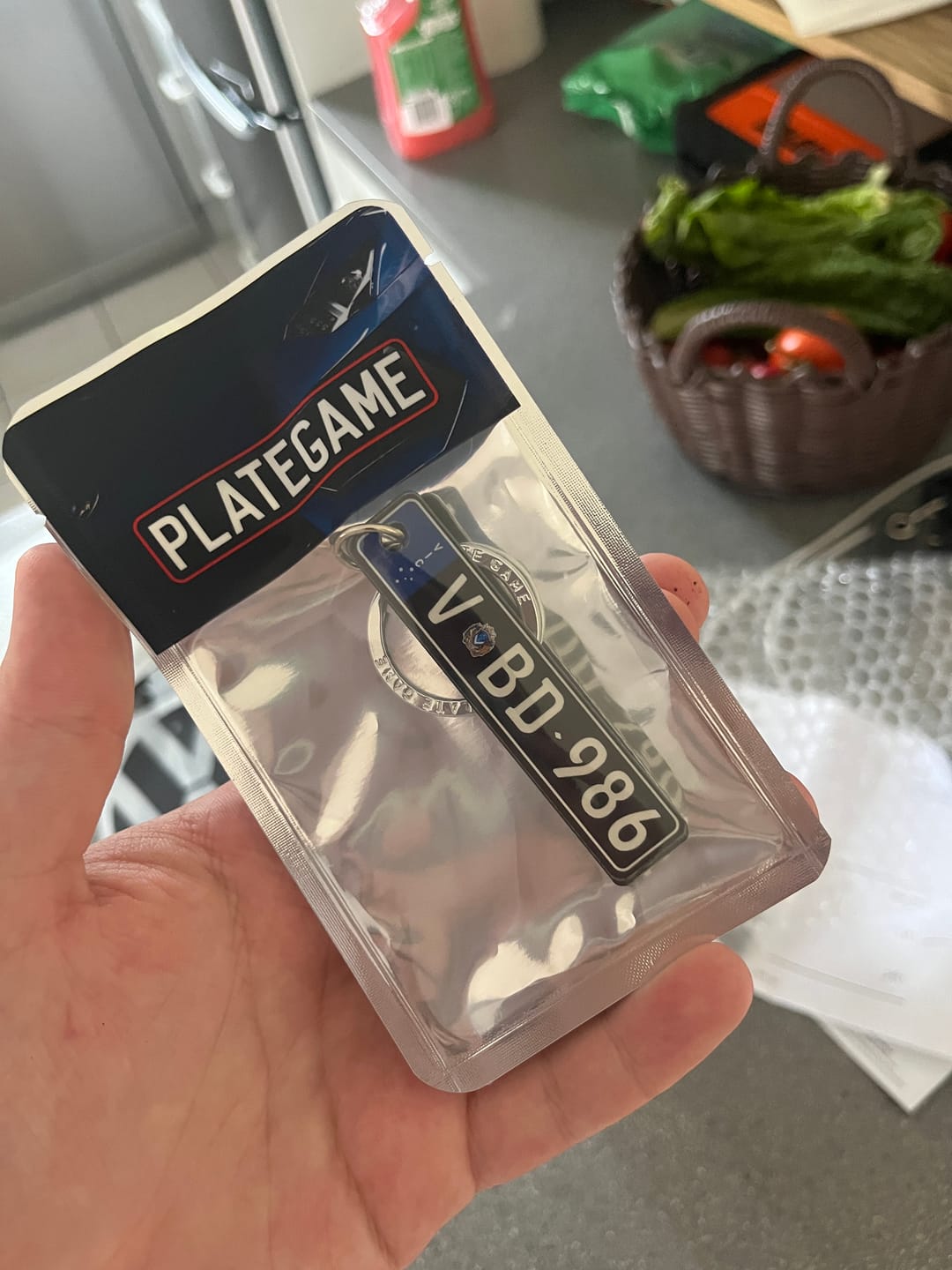 Customer photo review of VIC Euro Licence Plate Custom Keychain 🇪🇺