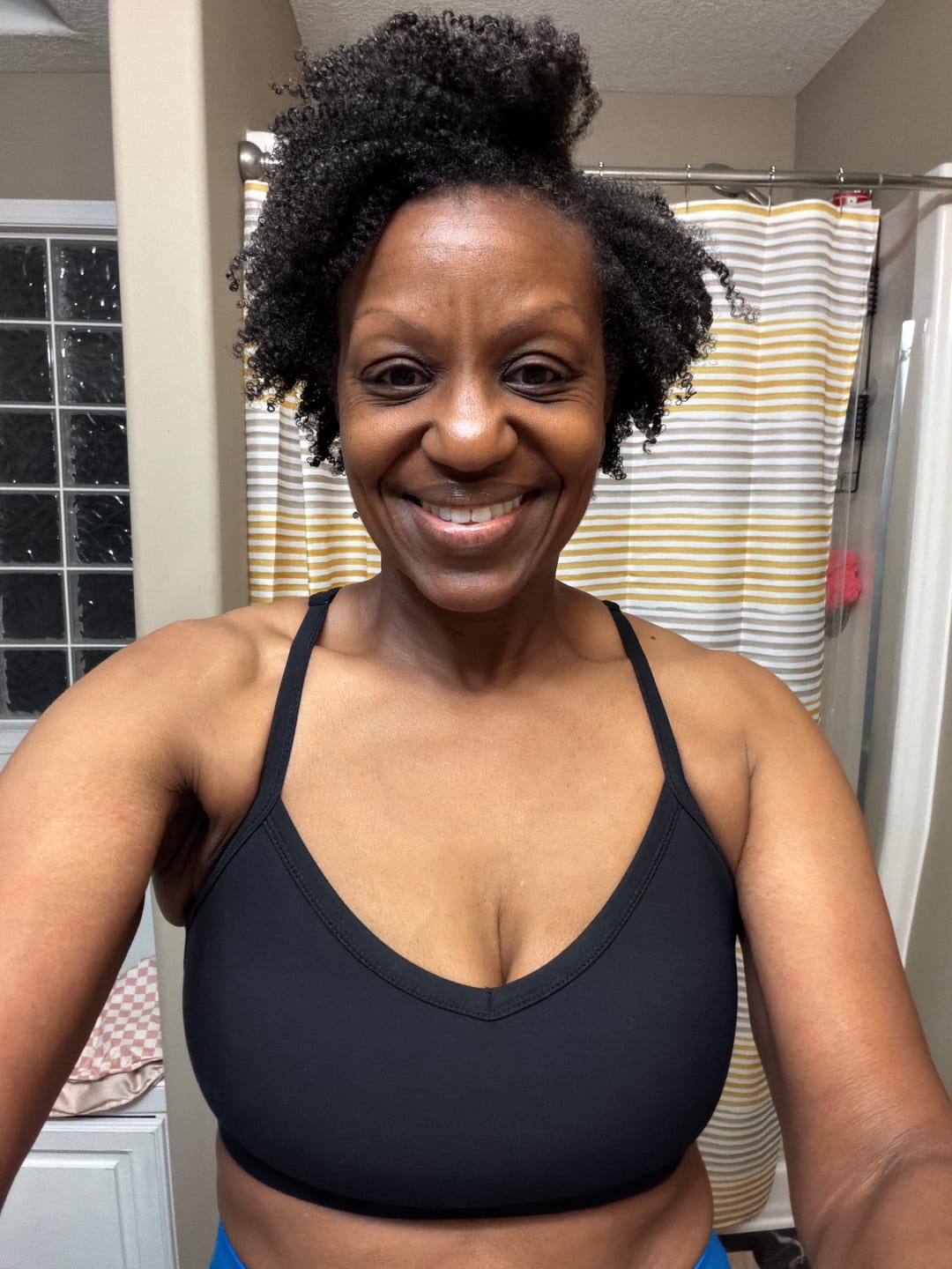 Customer photo review of BOLD Strappy Sports Bra