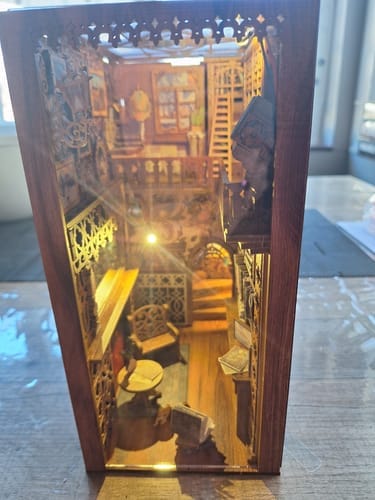 Customer photo review of DIY Book Nook Kit - Eternal Bookstore
