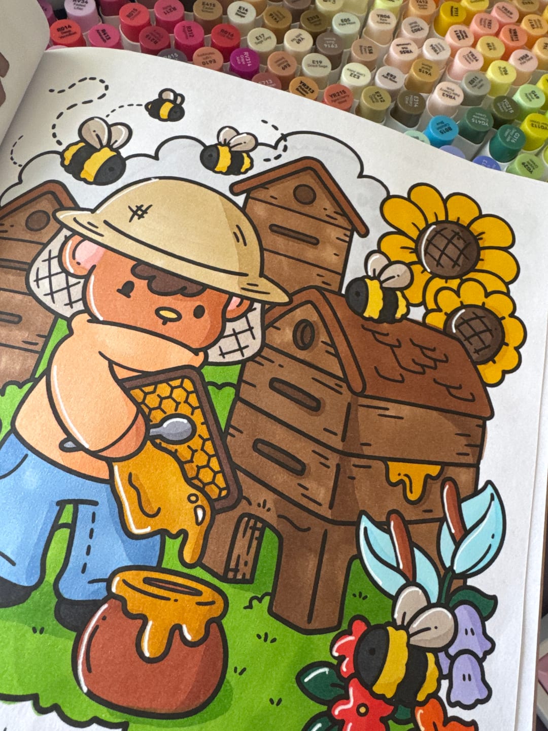 Customer photo review of Ohuhu Honolulu Brush Markers - Small Set
