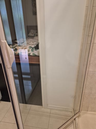 Customer photo review of GLASSGUARD® Glass Stain & Mould Remover Kit