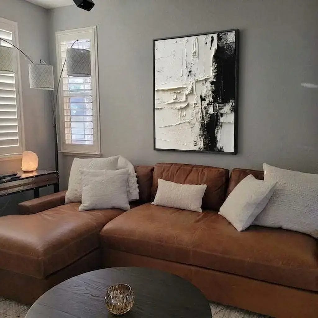 Customer photo review of Original Abstract Oil Painting #CXV066