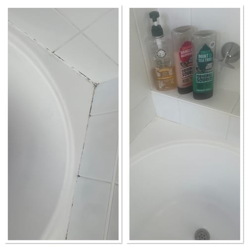 Customer photo review of GLASSGUARD® Miracle Mould Removal Gel