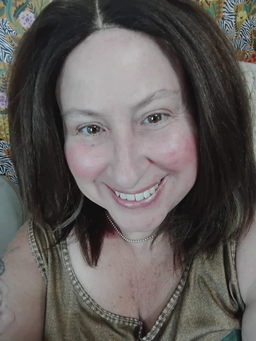 Customer photo review of Sensationnel Dashly Salt & Pepper HD 4" Deep Parting Lace Front Wig - SP LACE UNIT 3