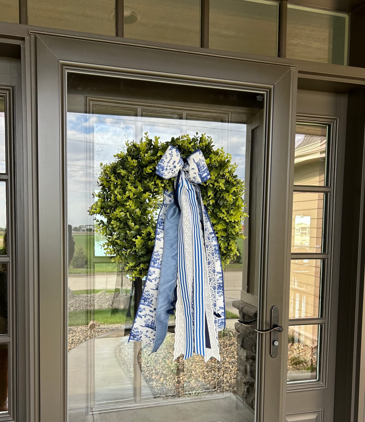 Customer photo review of Ginger Jar Wreath Ribbon