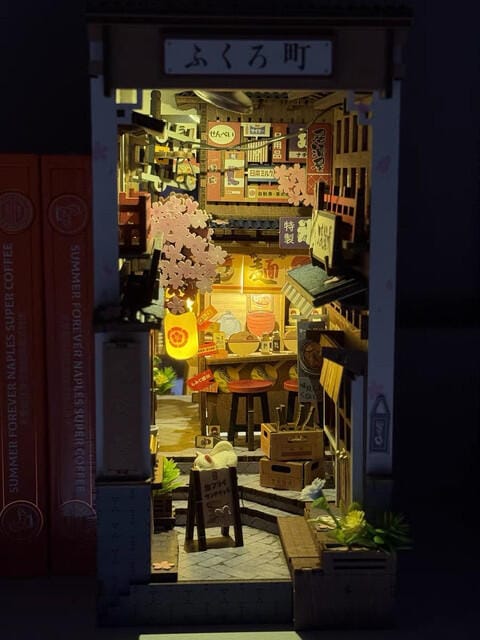 Customer photo review of DIY Book Nook kit - Sakura Wine Alley