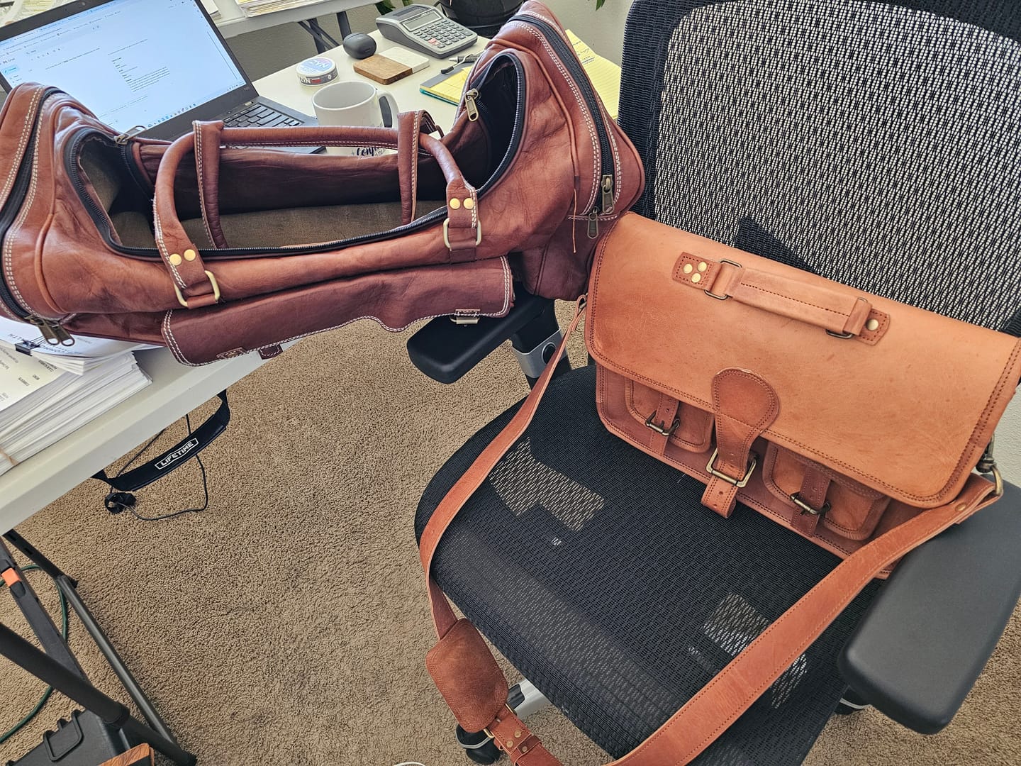 Customer photo review of The Cambridge Briefcase