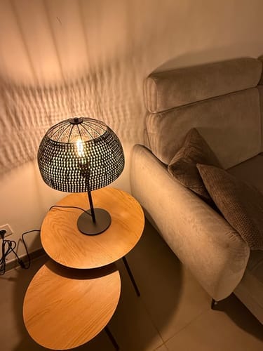 Customer photo review of Tafellamp Moxie - Zwart/Bruin - Metaal