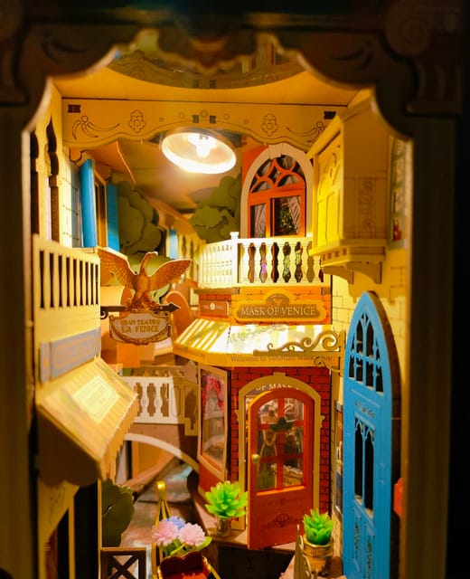 Customer photo review of DIY Book Nook kit - Romantic Venice